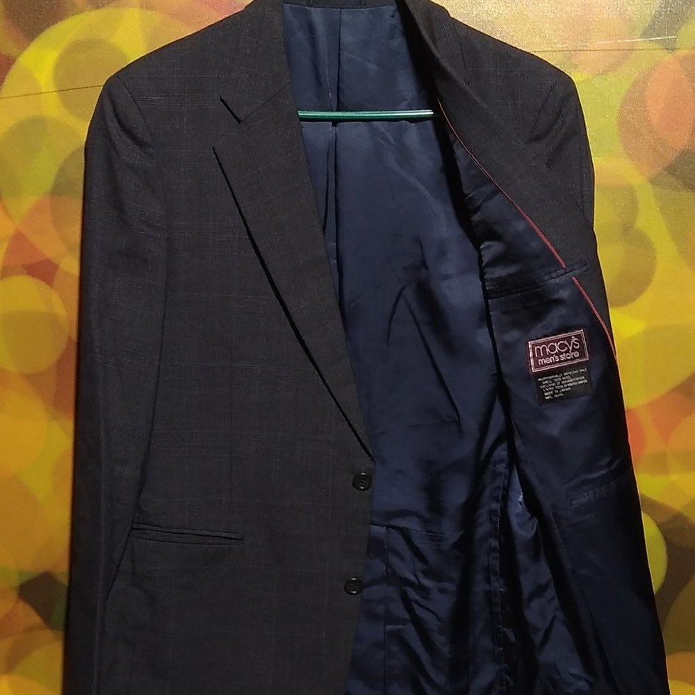 MACYS MENS STORE CLUB ROOM 2BUTTON BLAZER 29s